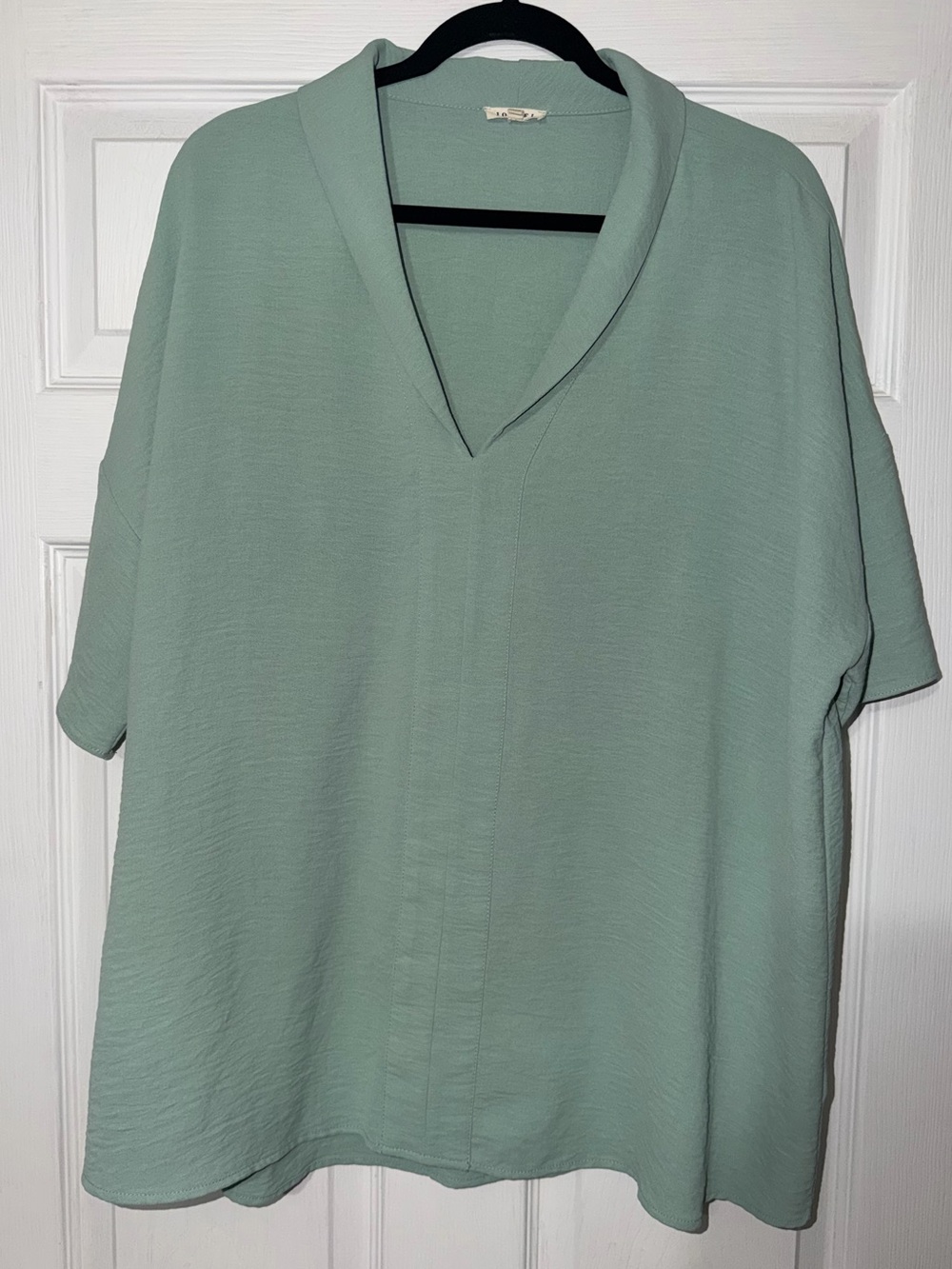 Muted green blouse